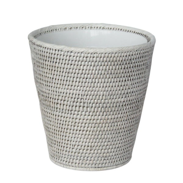 Rattan Waste Bin with Plastic Insert Carousel 1