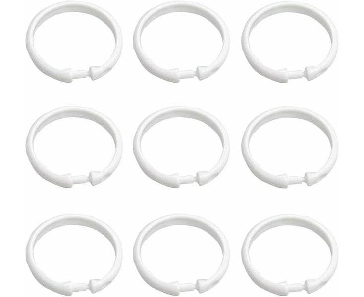 9pcs curtain rings curtain rings O shape shower curtain hook rings Carousel 1