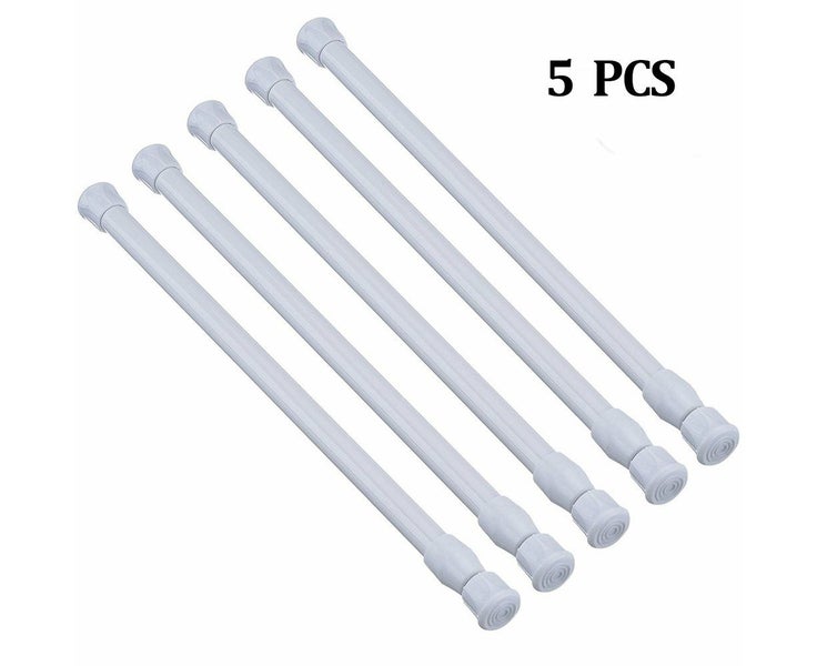 Pcs Tension Rods, Cupboard Bars Tensions Rod Curtain Rod 15.7" to 27.5 Carousel 1