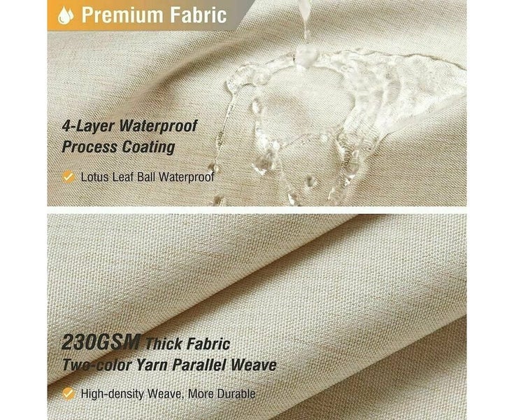Narrow Texture Linen Shower Curtain - 120x180cm, Luxury Spa Hotel Styl Carousel 2