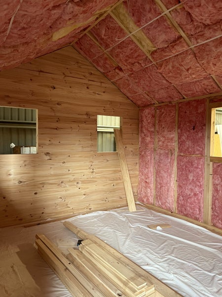 3.6m x 7.0m Kitset Cabin. NZ made. Cedar Cladding. Insulation. Timber Interior Carousel 6