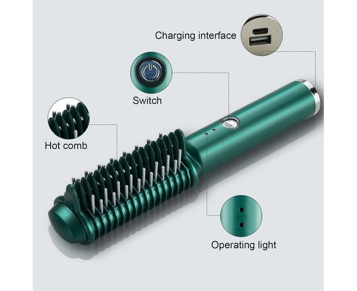 Portable Mini Cordless Hair Straightener with Travel Size USB Recharge Carousel 7
