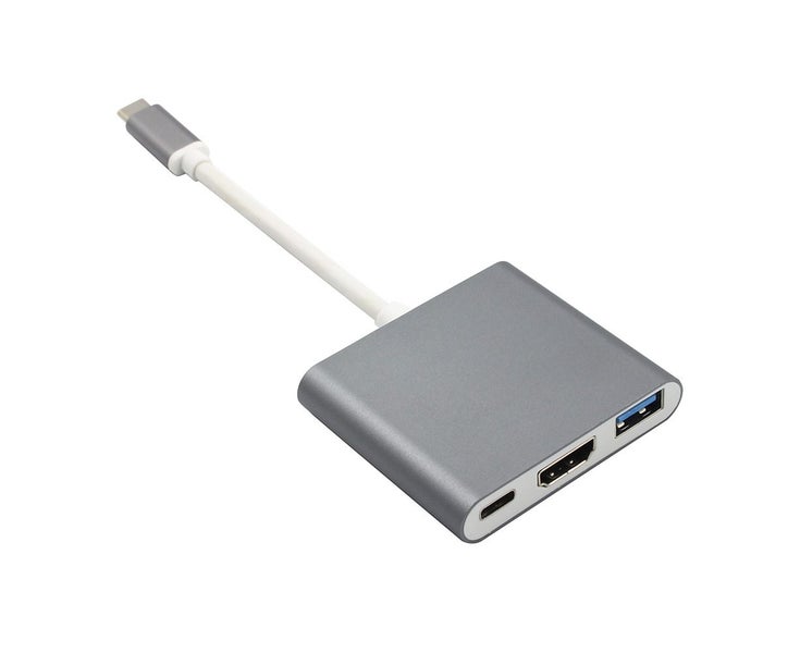 3 in 1 USB 3.1 Type-C to 4K UHD HDMI-compatible USB-C Hub Adapter Conv Carousel 6
