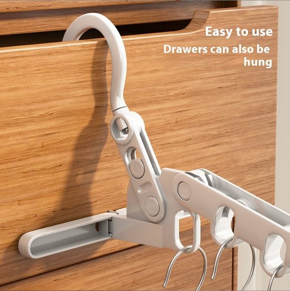 White Foldable Drying Racks Multifunctional Wall-Mounted for Indoor Use #DE312 Carousel 2