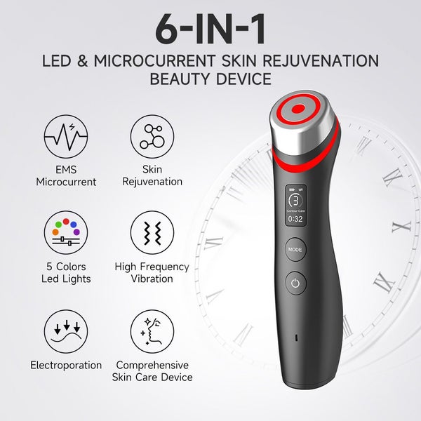 6-in-1 Skin Tightening Face Machine, Face Massager Tool with 5 Modes Carousel 2
