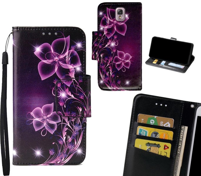 Galaxy Note 3 Case wallet fine leather case printed Carousel 1