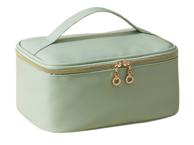 Makeup Bag Cosmetic Bag Large Capacity Travel Makeup Case Organizer Green Carousel 1