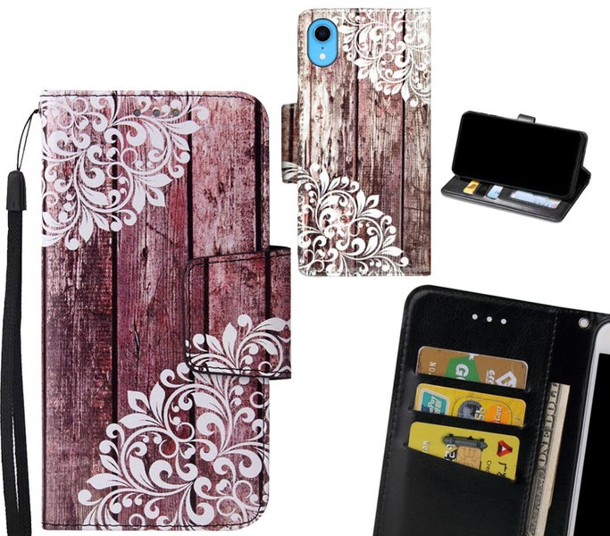 iPhone XR Case wallet fine leather case printed Carousel 1