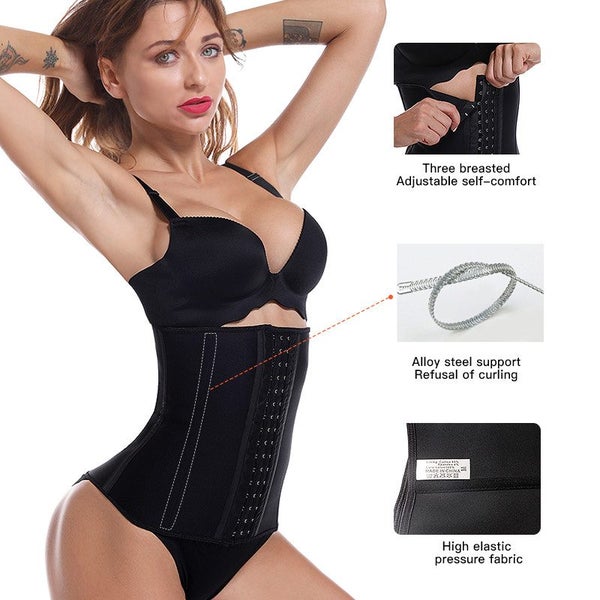 MUKATU Latex Corset Waist Trainer Corset Body Shapers Women Waist Shaperwear Carousel 1
