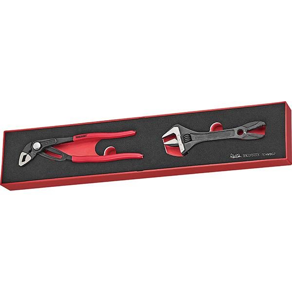 Teng 2Pc Plier/Adjustable Wrench Set -Tex-Tray | Tool Tray Sets Carousel 1