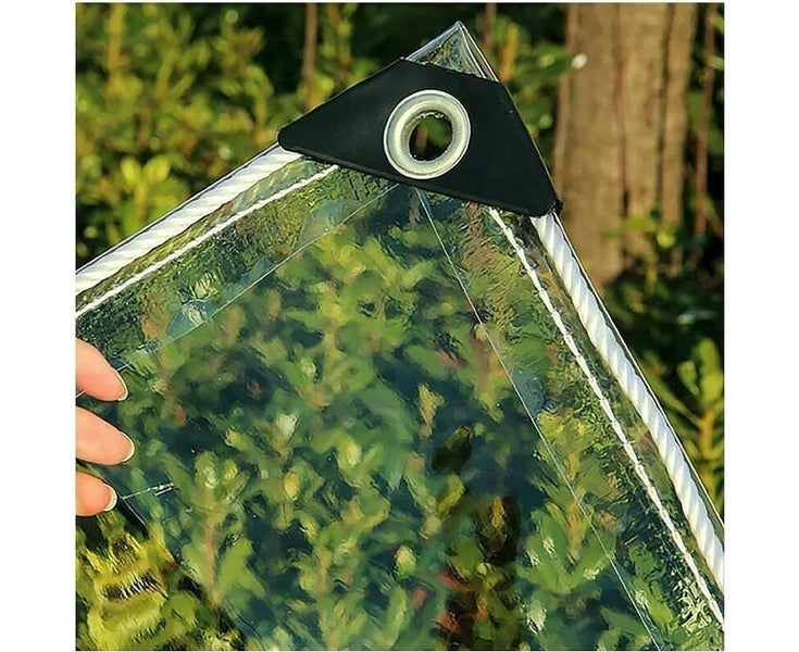 Industrial Tarpaulin, Transparent with Eyelets, 0.35mm Waterproof, PVC Carousel 2