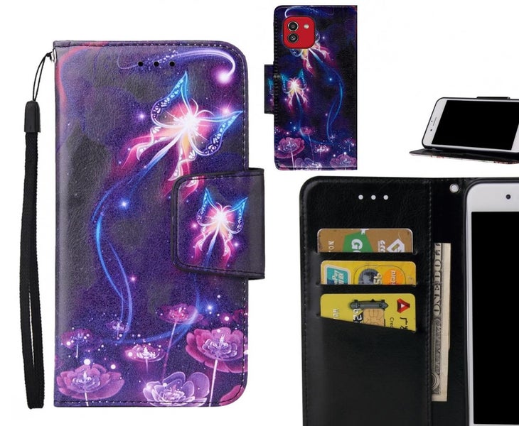 Samsung Galaxy A03 Case wallet fine leather case printed Carousel 1