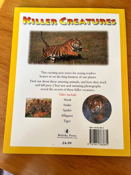 Tiger Killer Creatures by Anna Claybourne Carousel 2