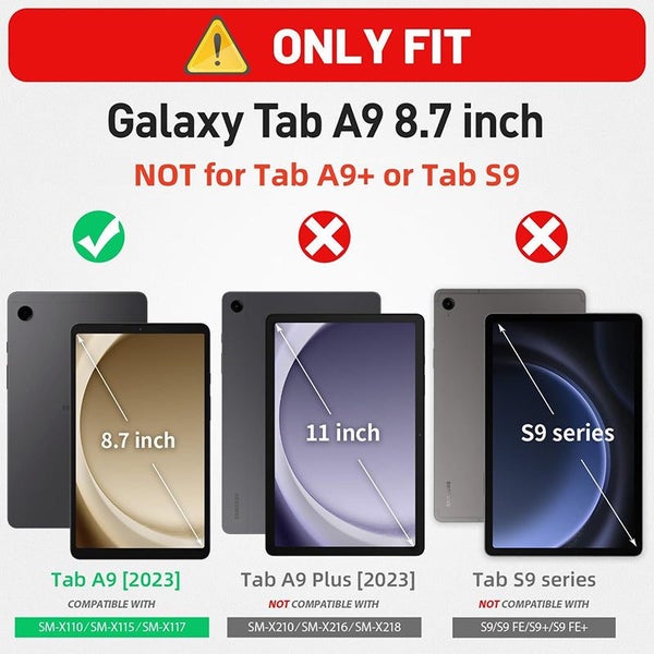 EVA Shockproof Handle Holder Tablet Case for Samsung Galaxy Tab A9 8.7 Inch 2023 Carousel 2