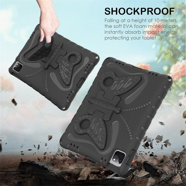 Butterfly Shockproof EVA Tablet Holder Case for iPad Air 5th/4th Gen 10.9-inch Carousel 7