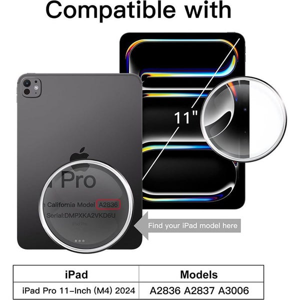 Handle Shockproof EVA Tablet Case for iPad Pro 11-Inch M4 (2024) Black Carousel 2