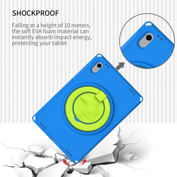 Handle Shockproof EVA Tablet Case for Samsung Galaxy Tab S9FE/S9 11 inch-Blue Carousel 6