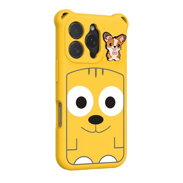 iPhone 16 Pro Max (6.9") Soft EVA Cartoon Puppy Phone Case (Yellow) Carousel 1