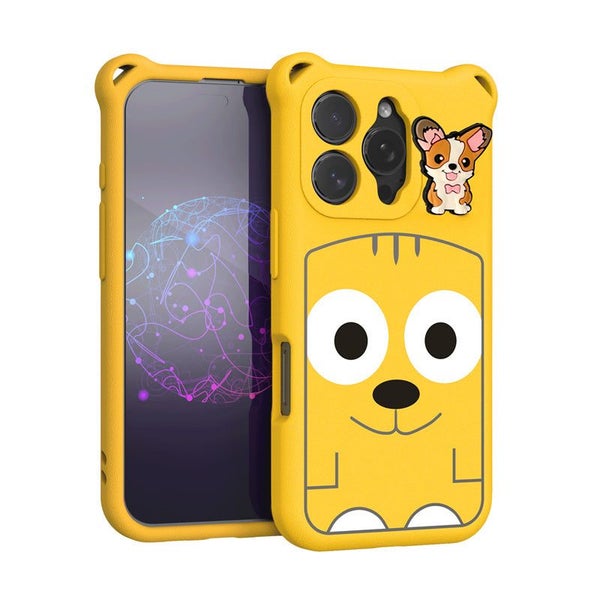 iPhone 16 Pro Max (6.9") Soft EVA Cartoon Puppy Phone Case (Yellow) Carousel 2