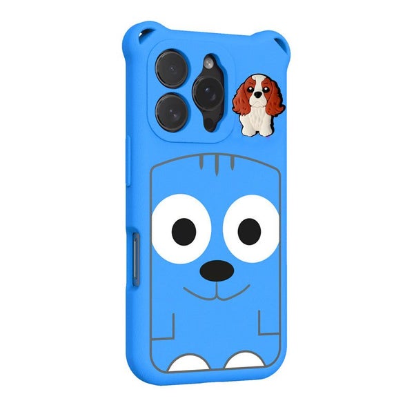 iPhone 16 Pro (6.3") Soft EVA Cartoon Puppy Phone Case (Blue) Carousel 1