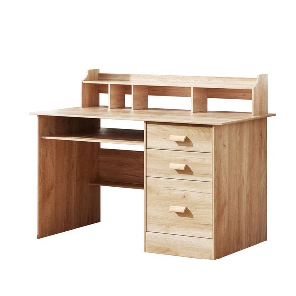Computer Desk Office Study Desks Table Shelf Drawer Carousel 1