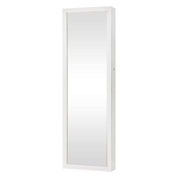 Mirror Jewellery Cabinet Led Light Lockable Box Jewelry Storage Organiser Carousel 2