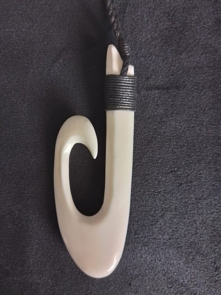 Medium Bone Carving Hook Pendant in Giftbox Carousel 1