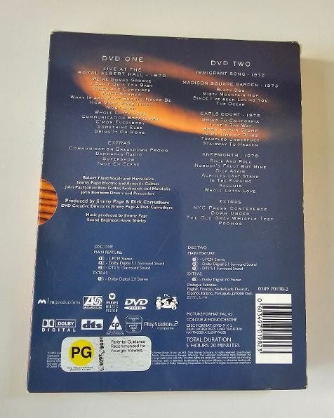 Led Zeppelin (DVD) - 2 Disc Set. Presents as New. Carousel 2