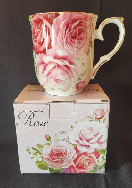 Rose Tea cups x 4 Carousel 1