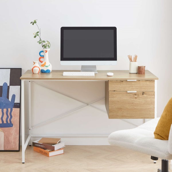 Office Desk - Oak Carousel 1