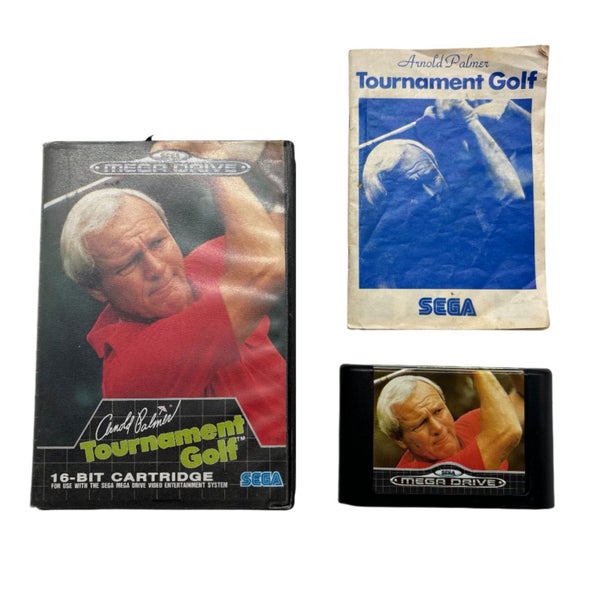 Arnold Palmer Tournament Golf Sega Mega Drive Game + Manual PAL Carousel 1