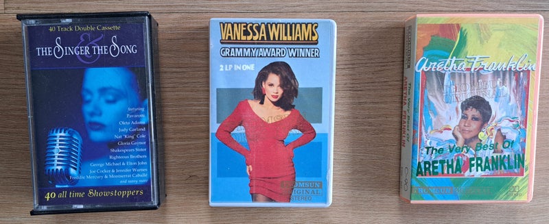 Cassettes: Aretha Franklin, Vanessa Williams, The Singer the Song Carousel 1