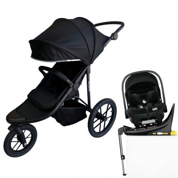 Baby Brightness easygo 2+ Pram & capsule & Rotation ISOFIX base black Carousel 1