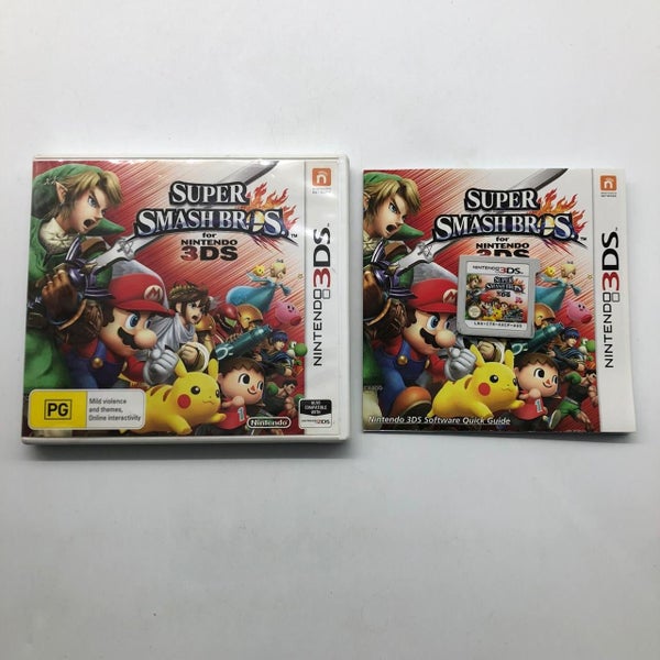 Super Smash Bros Nintendo 3DS Game + Manual PAL 01S4 Carousel 1