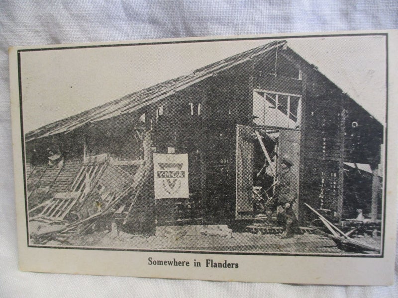 Some Where in Flanders - YMCA Military Postcard .... PB7 2557 Carousel 1