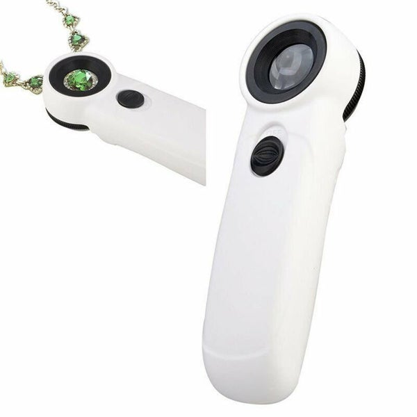 45X Magnifying Magnifier Glass Jeweler Eye Jewelry Loupe Loop 1 LED Light Carousel 1