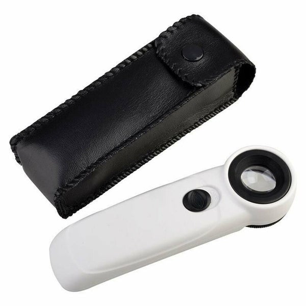 45X Magnifying Magnifier Glass Jeweler Eye Jewelry Loupe Loop 1 LED Light Carousel 2