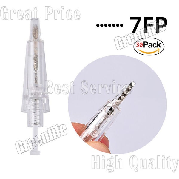 30pcs Cartridge Needles Makeup Bayonet port Tattoo Needles For Eyebrow/Lips/E... Carousel 19