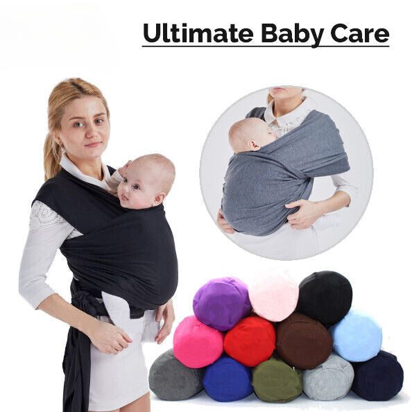 Baby Sling Cotton Adjustable Wrap Carrier Infant Breastfeeding Pouch Newborn Carousel 1