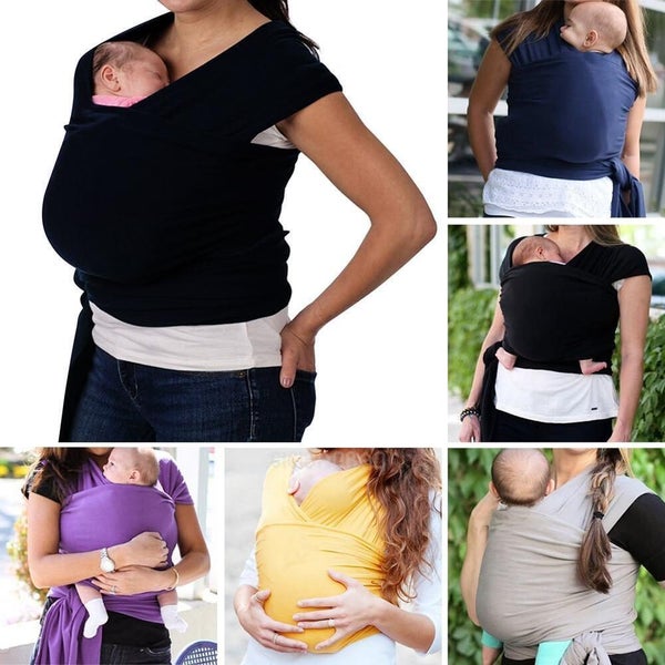 Baby Sling Cotton Adjustable Wrap Carrier Infant Breastfeeding Pouch Newborn Carousel 2