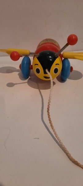 Buzzy Bee Wooden Pull Along Carousel 3
