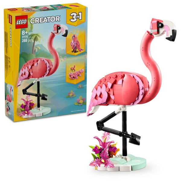 LEGO Creator: Wild Animals Pink Flamingo - (31170) Carousel 1