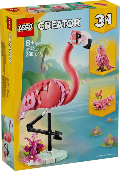 LEGO Creator: Wild Animals Pink Flamingo - (31170) Carousel 5