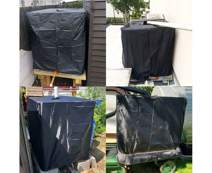 IBC Water Tank Tarpaulin 1000L Container Cover Water Tank Rain 116x100x120 cm Carousel 5