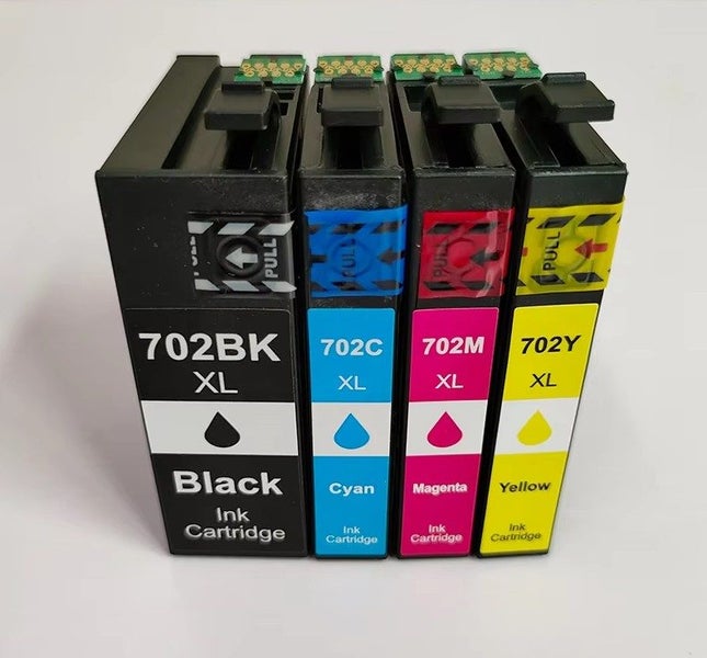 Compatible Ink Cartridges 702 702XL Whole Set for Epson WF-3720 3725 3730 etc Carousel 1