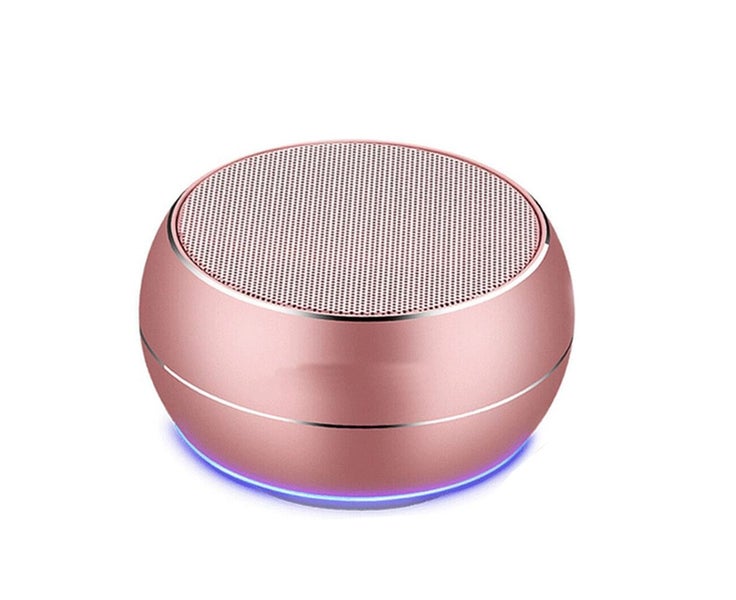 Portable Bluetooth Speakers with Mic,Hands-free Function-Rose gold Carousel 1