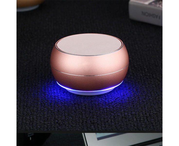 Portable Bluetooth Speakers with Mic,Hands-free Function-Rose gold Carousel 2