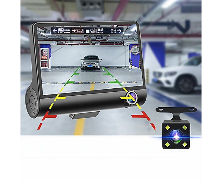 4" Car DVR Dash Cam 3 Lens Front and Rear Video Recorder Camera G-sensor Carousel 1