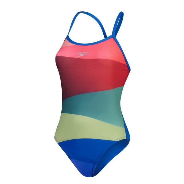 Speedo Womens/Ladies Placement One Piece Swimsuit Carousel 1