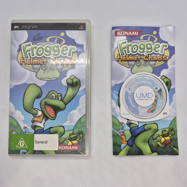Frogger Helmet Chaos PSP Playstation Portable Game + Manual Carousel 1